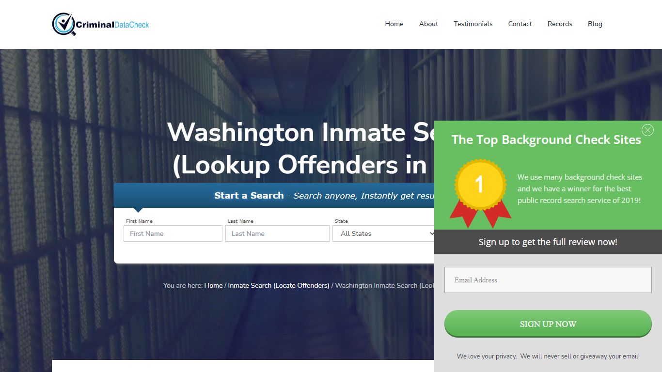 Washington Inmate Search (Lookup Offenders in WA)